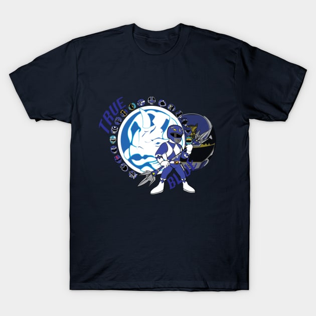 True Blue T-Shirt by GarBear Designs